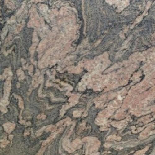 revêtement en pierre de granit rose pour cheminée