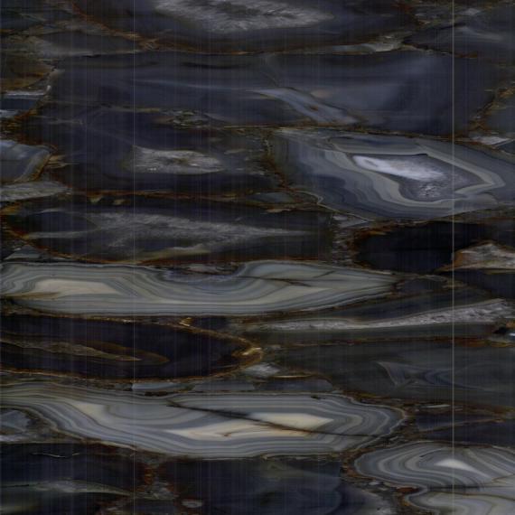 Dalle d'agate grise unique pour une décoration de luxe