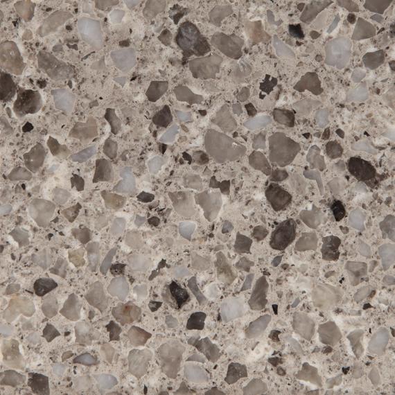 Quartz avec motif de pierres de lit