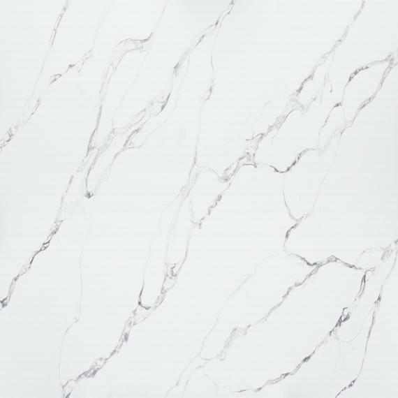 Dalles de quartz à motifs veinés blancs