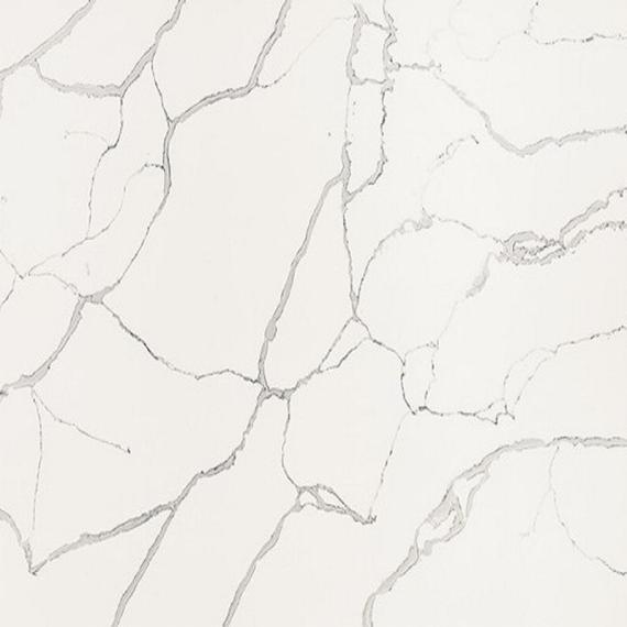 Comptoir en quartz blanc aspect marbre
